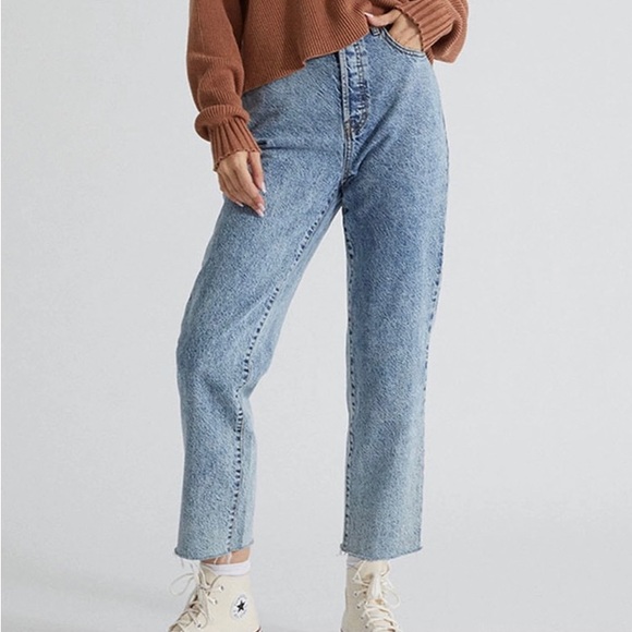 PACSUN High Rise Straight Button-fly Jeans Size 26 - Picture 2 of 15